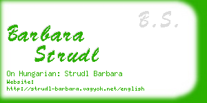 barbara strudl business card